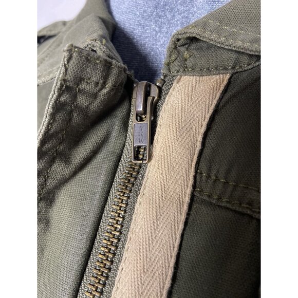 CAbi Women's Sz Small Olive Green Military Anorak Jacket Pockets Lightweight Fal - Picture 10 of 15